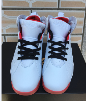 New Jordan 7 Retro White Black Red - Click Image to Close